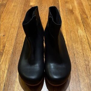 Papillio Birkenstock Ankle Boots Black Leather Narrow Womens US 7 WD